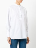 band collar shirt