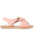 crossover front flat sandals