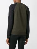 colour block V-neck cardigan