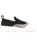 metallic panel sneakers