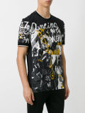 musical print T-shirt