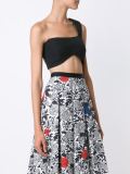 garden print one shoulder bralet top