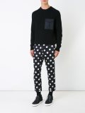 polka dot cropped trousers