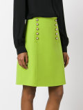 buttoned A-line skirt