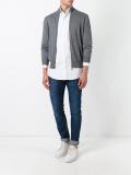 zipped cardigan