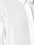 pleated long sleeve shirt 