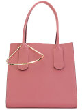 tote bag with gold tone detail