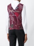 bird print blouse