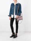 checked crossbody bag