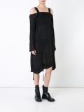 folded neck dress