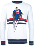 Superman图案毛衣
