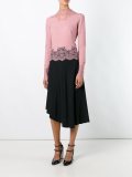 lace detail crop top