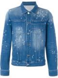 distressed effect denim jacket 