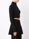 cropped turtleneck sweater