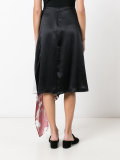 asymmetric pleated skirt