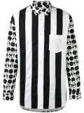 contrast print shirt 