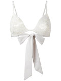 jacquard flower bikini top