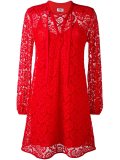 tied neckline lace dress