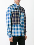 patchwork check shirt