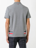tri-colour stripe polo shirt