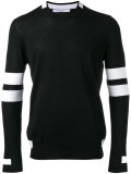 paneled long sleeve jumper