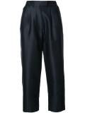 cropped tapered trousers