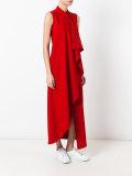 draped maxi dress