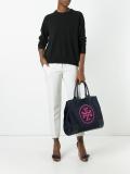 Ella beaded logo tote