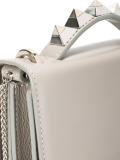 studded handle satchel bag