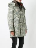camouflage zipped coat