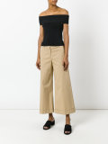 cropped palazzo trousers