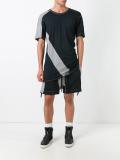 faded track shorts