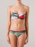 print bandeau bikini