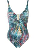 abstract print swimsuit