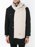 ribbed knit scarf