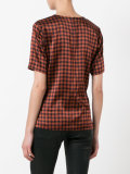 checked blouse