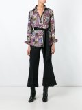 patchwork print shirt