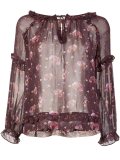 printed peasant blouse 