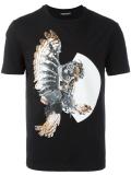 mechanical owl print T-shirt