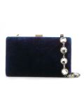 magnetic closure velvet clutch bag