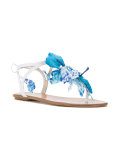 floral motif sandals 