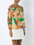 off the shoulder mango blouse