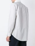 double collar striped shirt