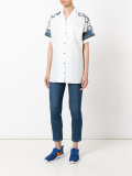printed shoulders shortsleeved shirt