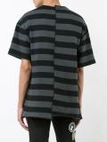 deconstructed stripe T-shirt