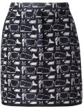 animal print short skirt