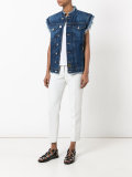 sleeveless denim jacket