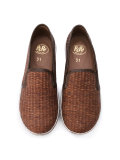 woven slip-on trainers