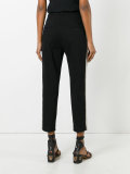 contrast side panel trousers