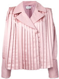 pleated trim jacket 